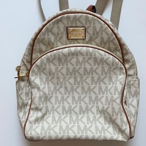 Michael Kors White Backpack